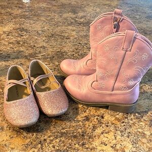9T Pink Boots/Dress shoes